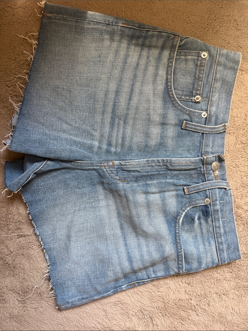 Madewell Light Blue Denim Cutoff Shorts